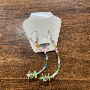 4/$15 multi colored beaded earrings